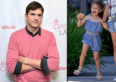 Эштон Катчер сломал палец, пытаясь уложить свою дочь спать